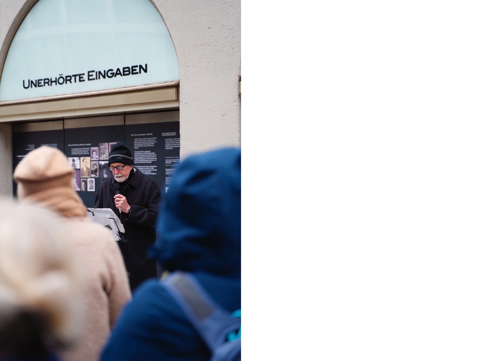 Redebeitrag bei der Eröffnung der Ausstellung „Unerhörte Eingaben“ zum Gedenken an die Opfer der NS-„Euthanasie“ in München.
