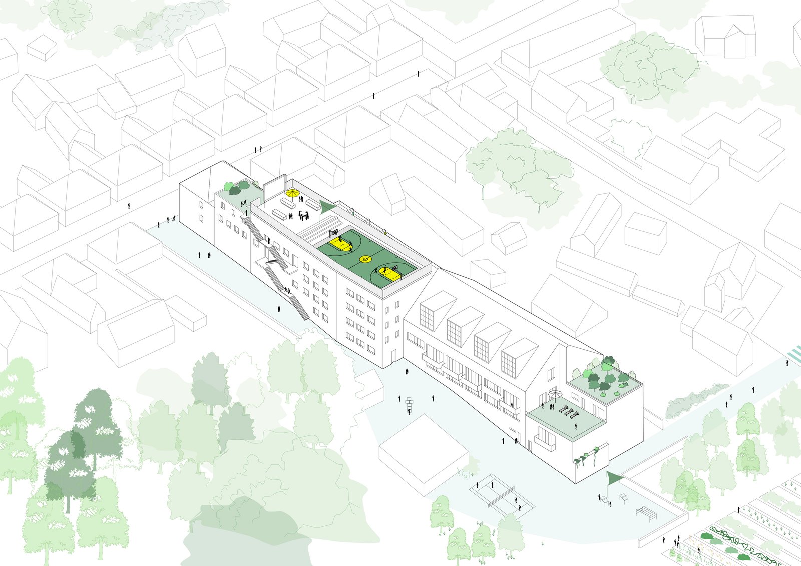 Fotostudio mit charakteristischem Tageslicht, rohen Oberflächen und großzügigen Raumproportionen, giesing, m8architekten 