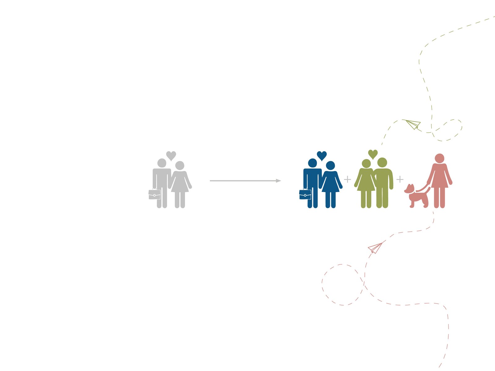 Renovierung einer Bestandswohnung in München – familiengerechtes Wohnen mit Kindern, optimierter Grundriss und funktionale Raumlösungen von m8architekten.